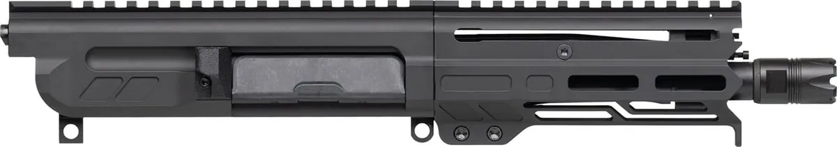 CMMG Dissent 6.50" Upper .300 AAC Blackout with 1:7 Twist Rate and M-LOK Rail - Pistol-Length with Charging Handle - Armor Black - 30B0E67AB - Upper Receiver for AR-15, vista 1