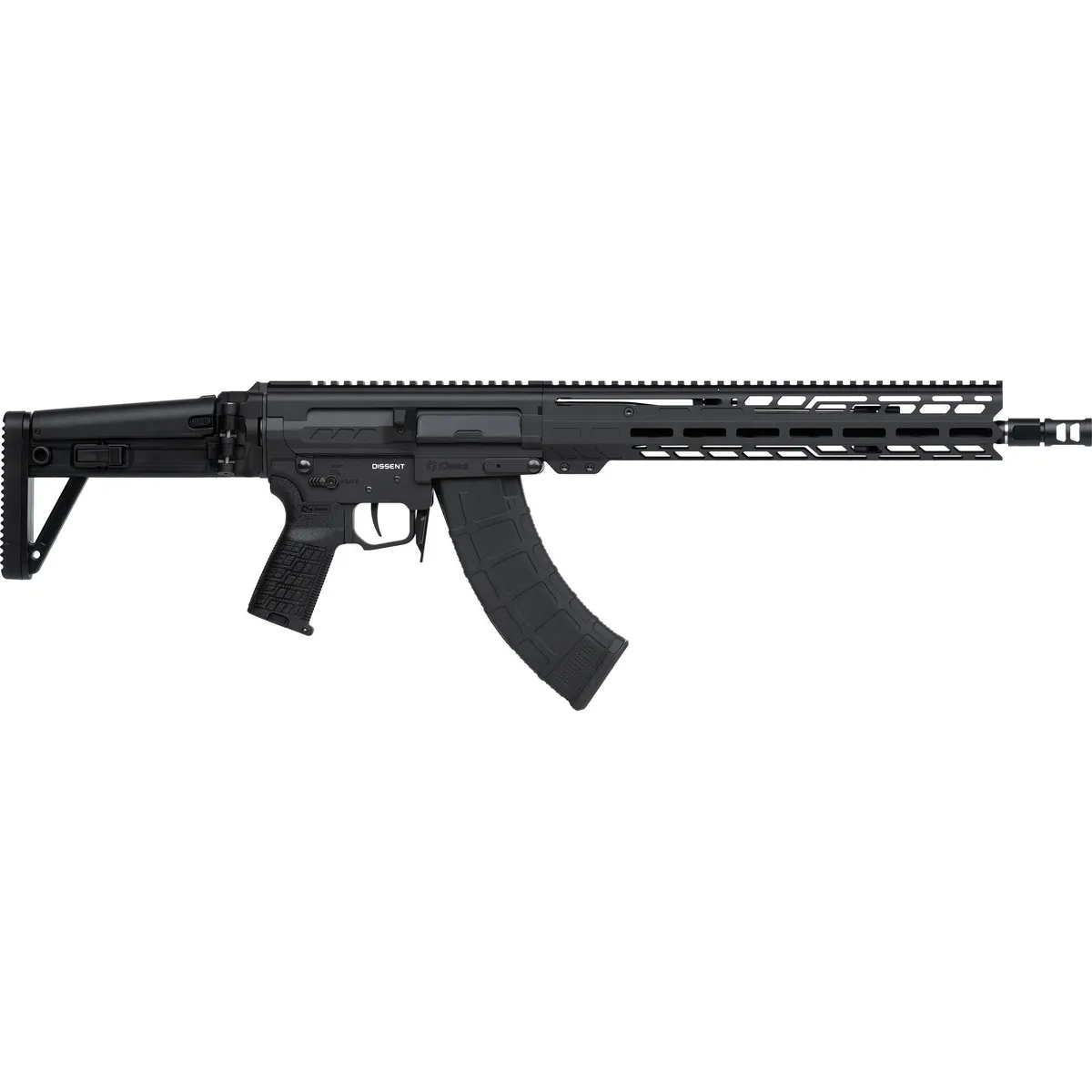 CMMG Dissent MK47 7.62x39mm 14.30" AR Rifle, Black - 86A7F0B-AB - Complete Rifle - view 1