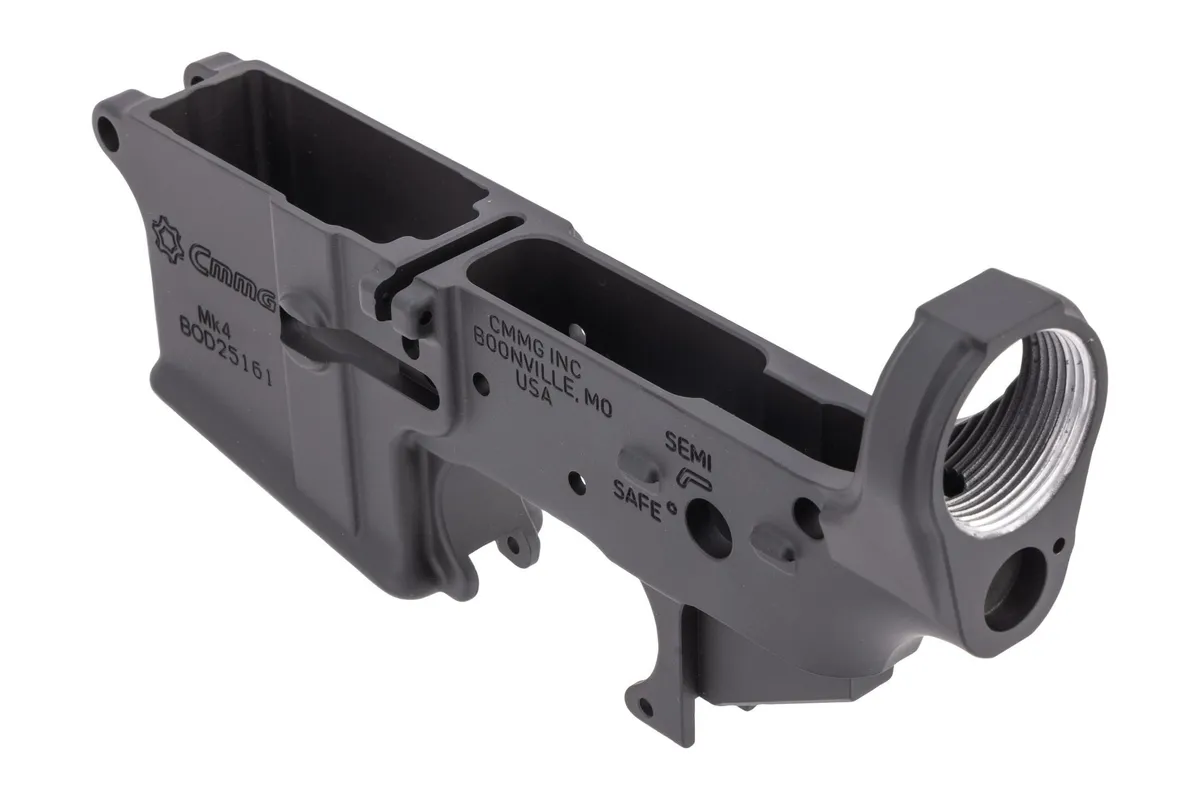 CMMG Mk4/AR15 Stripped Lower Receiver Armor Black - Lower Receiver for AR-15 - view 3