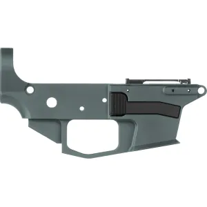 CMMG MkGs AR-15 Stripped Lower Receiver Charcoal Green - Lower Receiver for AR-15 - view 1