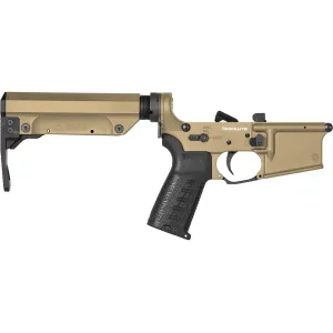 CMMG RESOLUTE Mk4/AR15 Complete Lower Receiver ZEROED Trigger Coyote Tan - Lower Receiver for AR-15 - view 1
