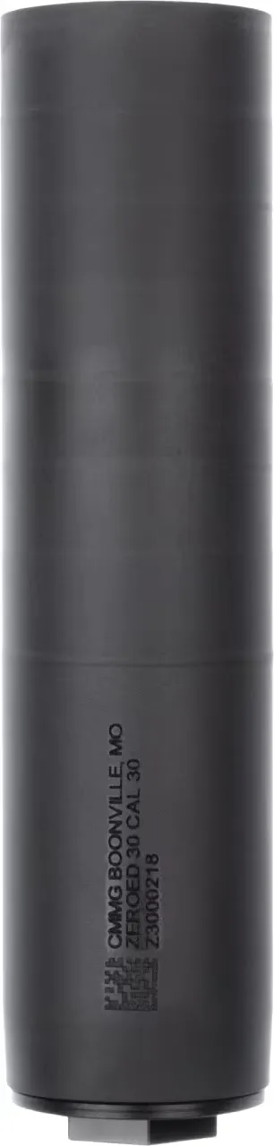 CMMG ZEROED 30 Suppressor, 6.5" Long, Heat Treated 17-4 Stainless Steel, 1.375"-24 HUB Compatible, Two Direct Thread HUB Mounts Included  - 11DB015 - Suppressor - view 2