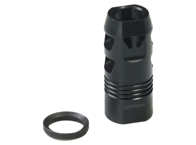 CMMG ZEROED Muzzle Brake 45 ACP/10mm Black - Muzzle Device for AR-15 - view 1