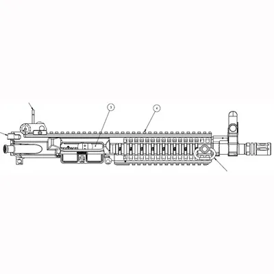 Colt M4 5.56 Complete Monolithic Upper Receiver Groups - M4 Le6945 Upper Group 10.3in With Bcg And Sights - Upper Receiver for AR-15 - view 1