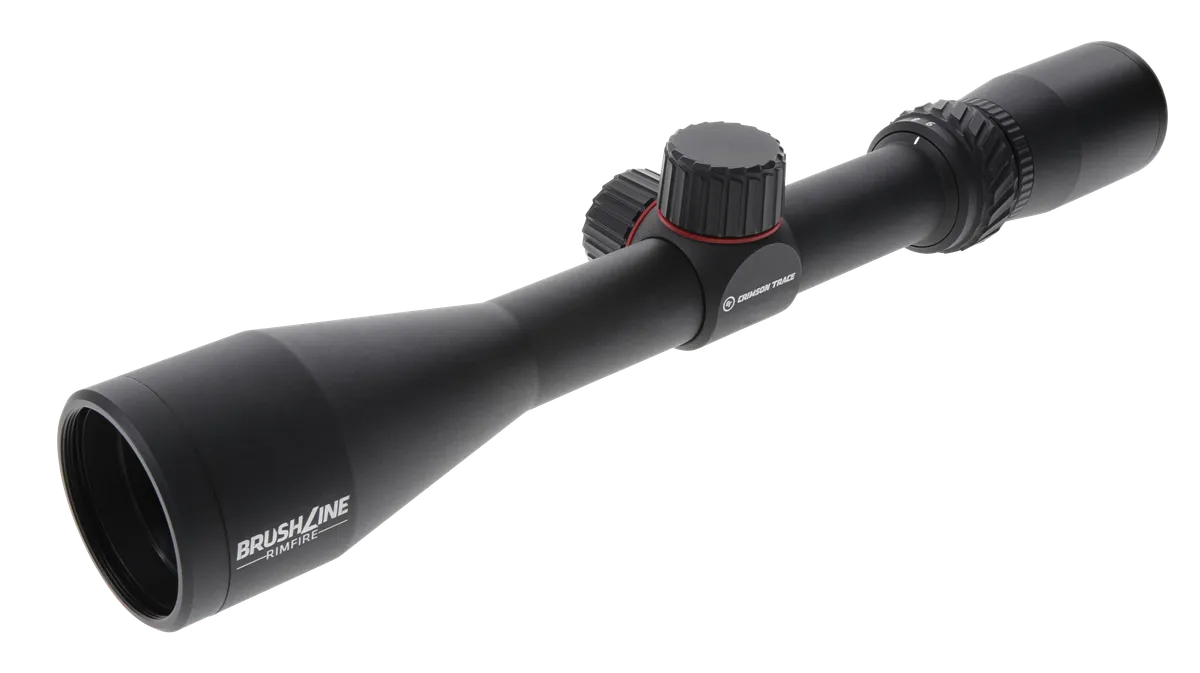 Crimson Trace Brushline 3-9x40mm Riflescope - BDC Rimfire Reticle - Rifle Scope, vista 1