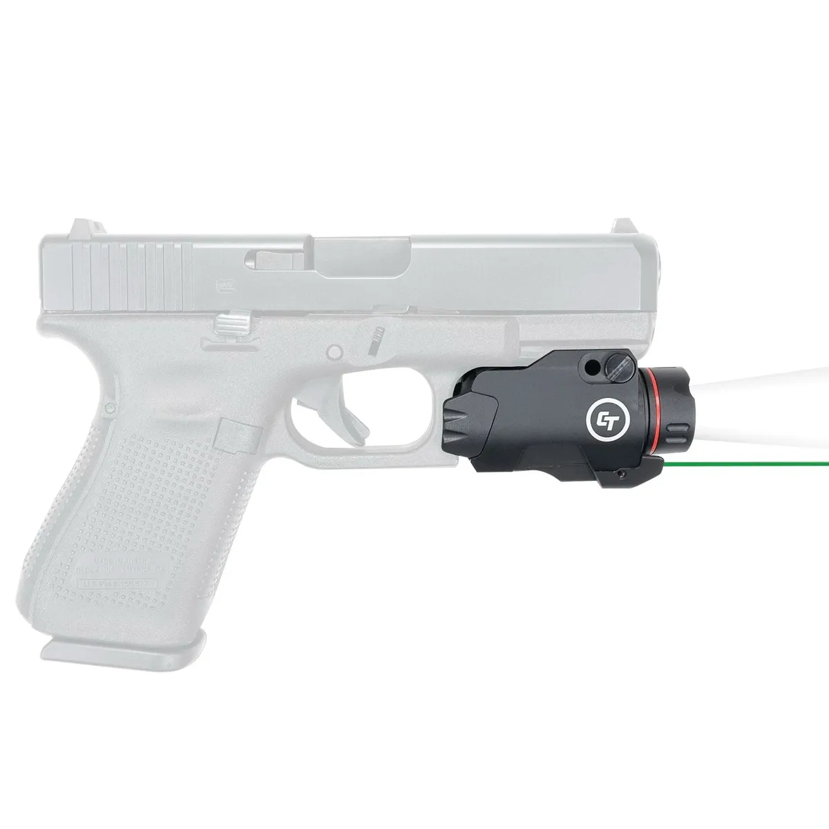 Crimson Trace CMR-207G Rail Master Pro Universal Green Laser Sight and Tactical Light - 400 Lumens - Light - view 4