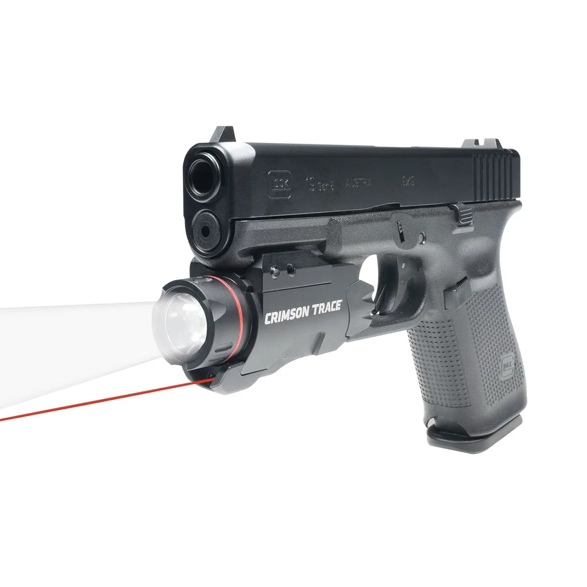 Crimson Trace CMR-207G Rail Master Pro Universal Red Laser Sight and Tactical Light - 400 Lumens - Light, vista 3