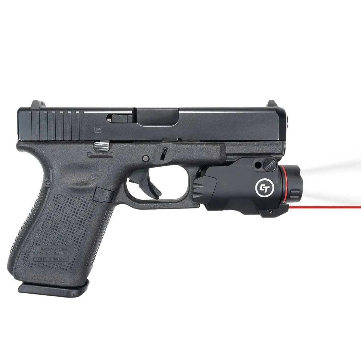 Crimson Trace CMR-207G Rail Master Pro Universal Red Laser Sight and Tactical Light - 400 Lumens - Light, vista 4