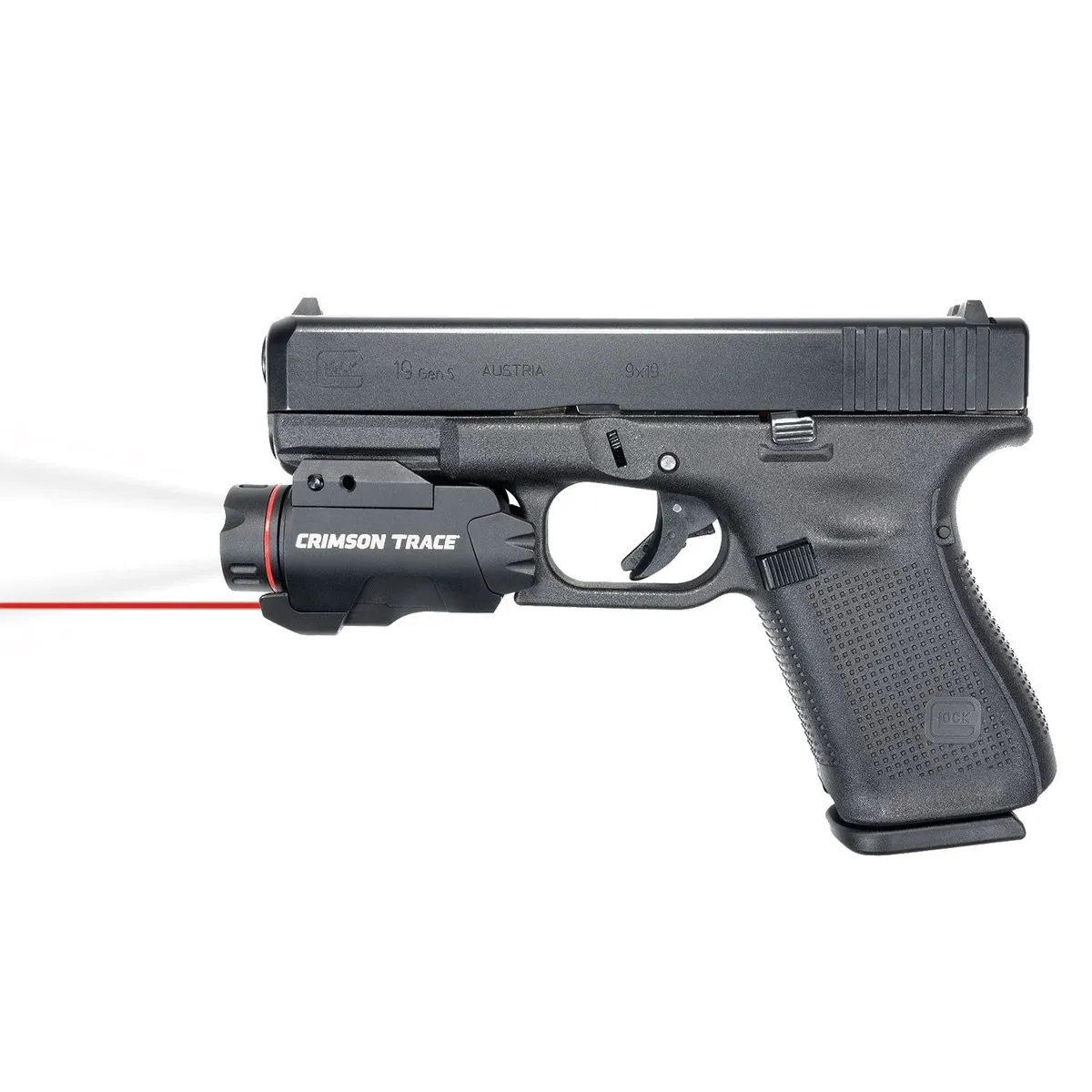 Crimson Trace CMR-207G Rail Master Pro Universal Red Laser Sight and Tactical Light - 400 Lumens - Light, vista 5