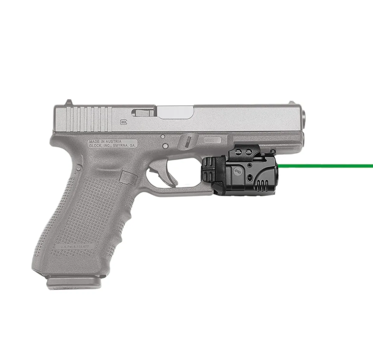 Crimson Trace CMR-207G Rail Master Pro Universal Red Laser Sight and Tactical Light - 400 Lumens - Light, vista 1