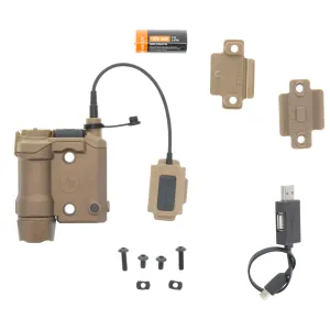 Crimson Trace Corporation CMR-301, Tac Light With Green Laser, Universal Rail Mount, Tan - Light, vista 1