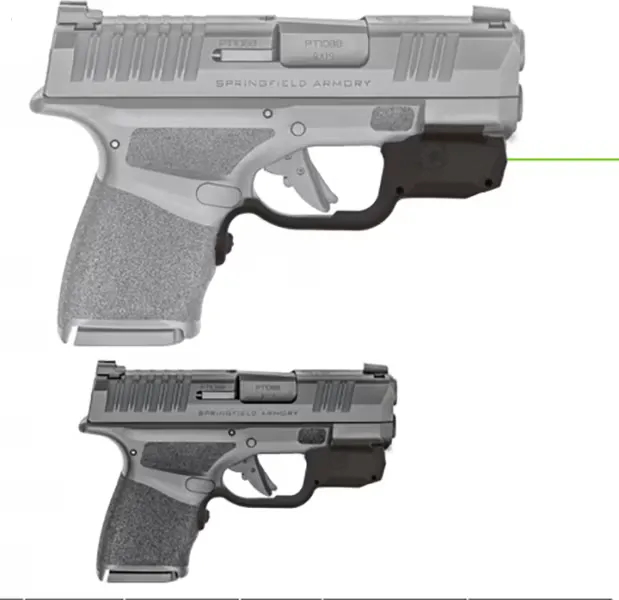 Crimson Trace Corporation Laserguard, Fits Springfield Hellcat, Green Laser, Black - Laser - view 1