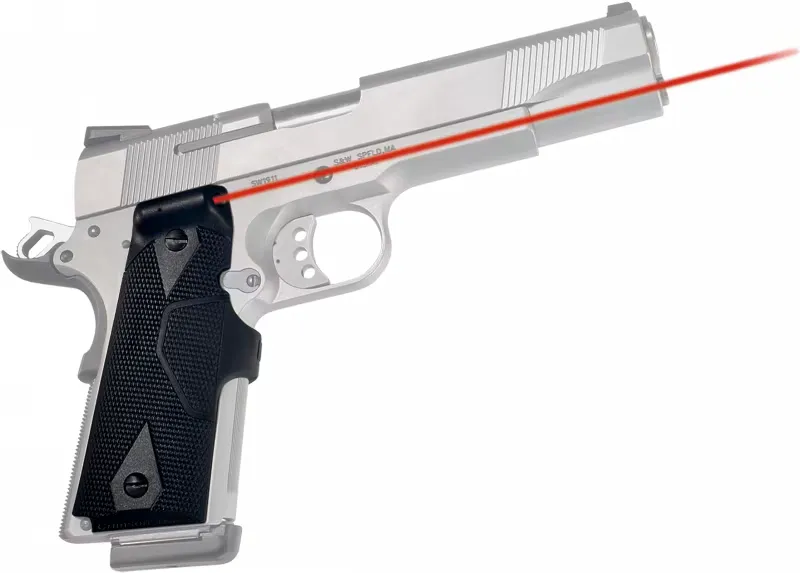 Crimson Trace Lasergrip Replacement Laser Grip for 1911 Government and Commander Full Size Pistols, Black - LG-401 - Laser - view 1