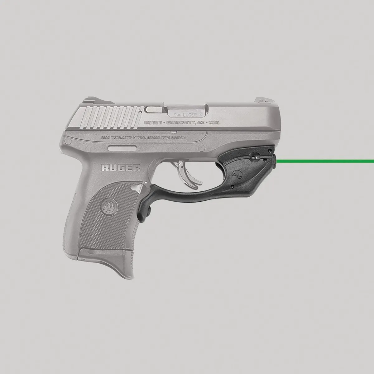 Crimson Trace Laserguard Green Laser Sight for Ruger EC9s, LC9 Pistols - LG416G - Laser, vista 1