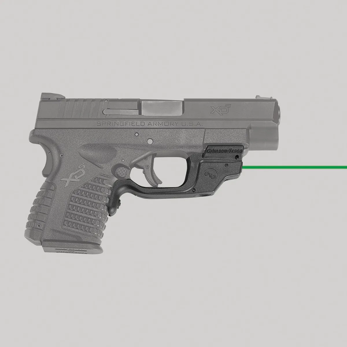 Crimson Trace Laserguard Laser Sight for Springfield Armory XD-S 3.3 and 4 Pistols - LG469G - Laser, vista 2