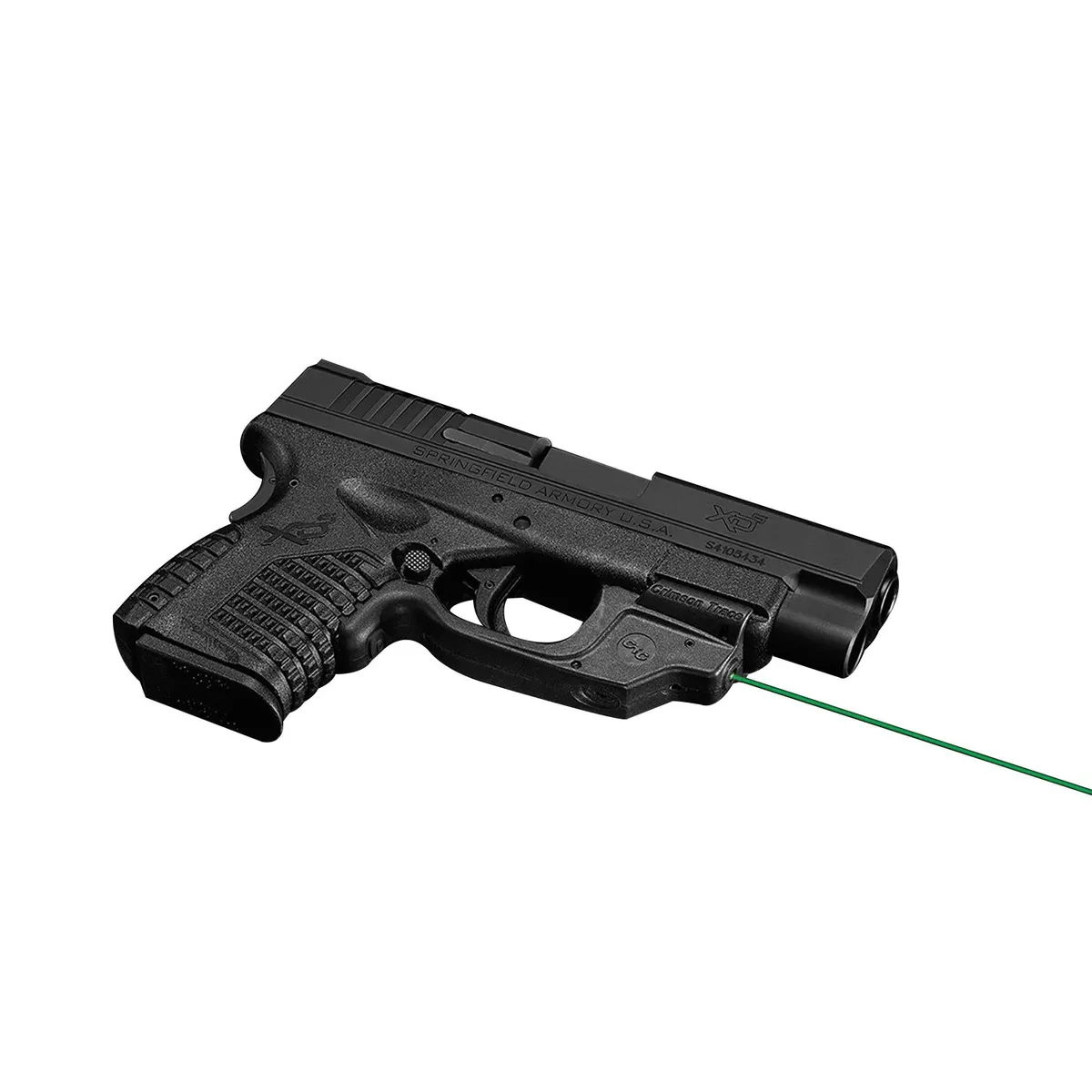 Crimson Trace Laserguard Laser Sight for Springfield Armory XD-S 3.3 and 4 Pistols - LG469G - Laser, vista 4
