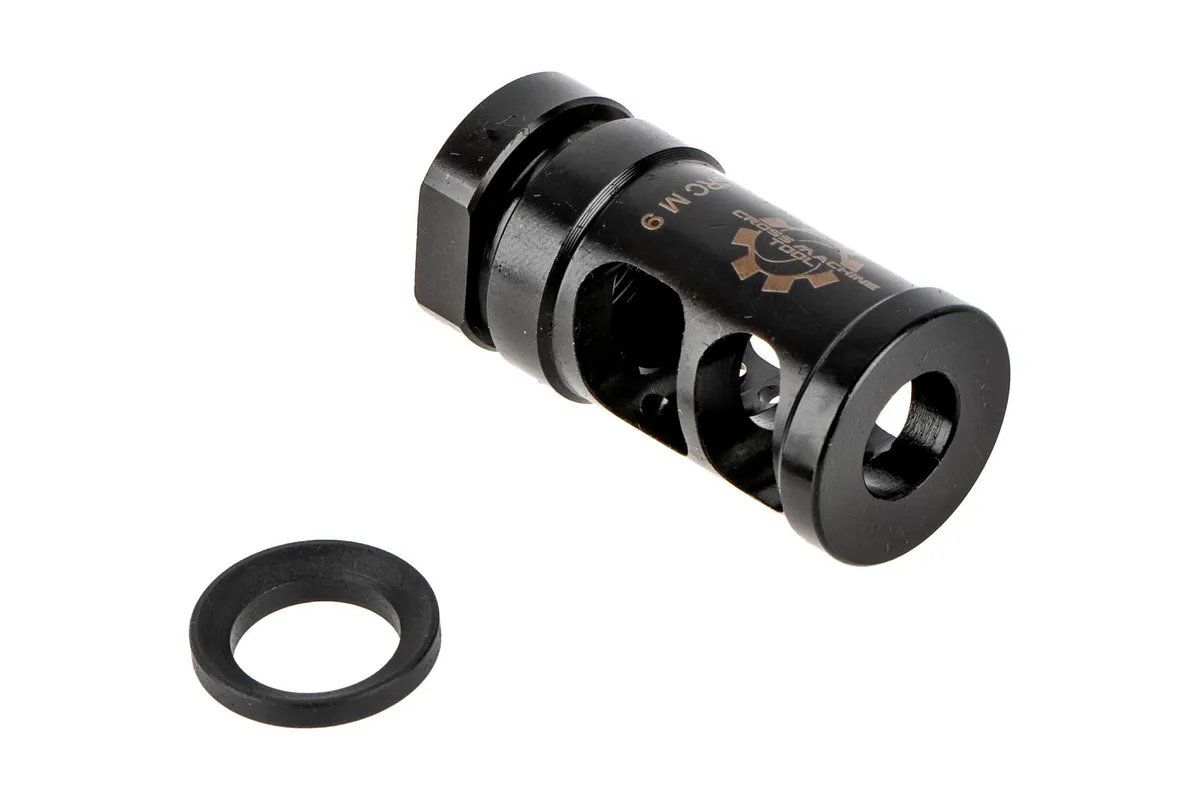 Cross Machine Tool 9mm Mini Combat Recoil Compensator - 1/2x28 - Muzzle Device for AR-15 - view 3