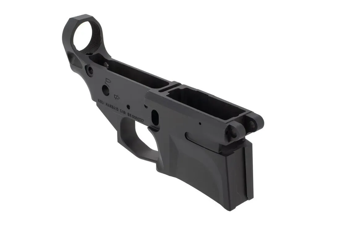 Cross Machine Tool Manda 15 Billet Stripped Ar-15 Lower Receiver - Black - Lower Receiver for AR-15 - view 1