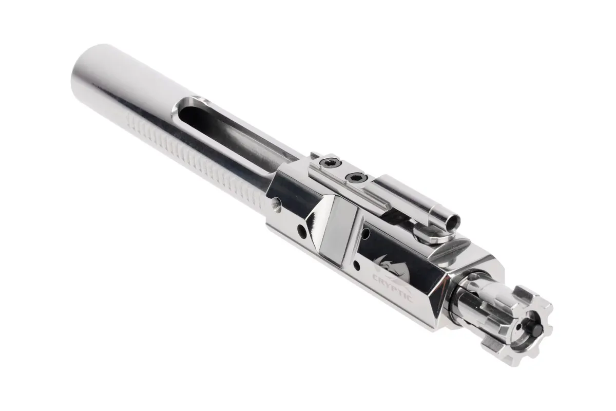 Cryptic Coatings DPMS .308 Bolt Carrier Group - Mystic Silver - Bolt Carrier Group for AR-15, vista 1