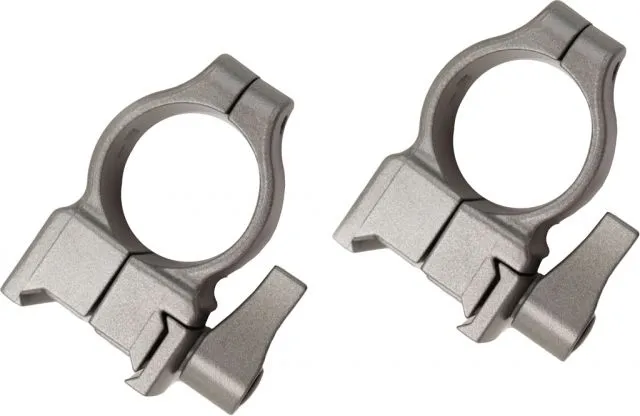 CVA Z2 Alloy QD Scope Rings High Silver 80927 - Optic Mount - view 1