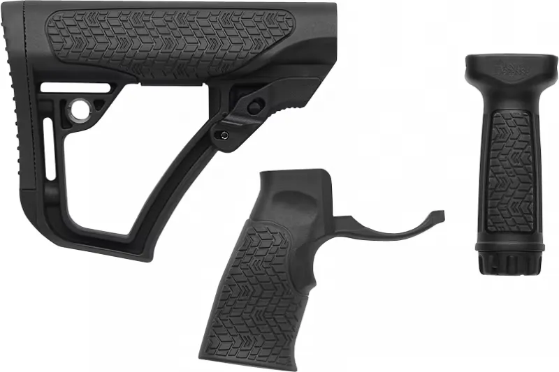 Daniel Defense 281020614500 Collapsible Buttstock AR-15 Glass Reinforced Polymer Black - Stock & Brace for AR-15 - view 1