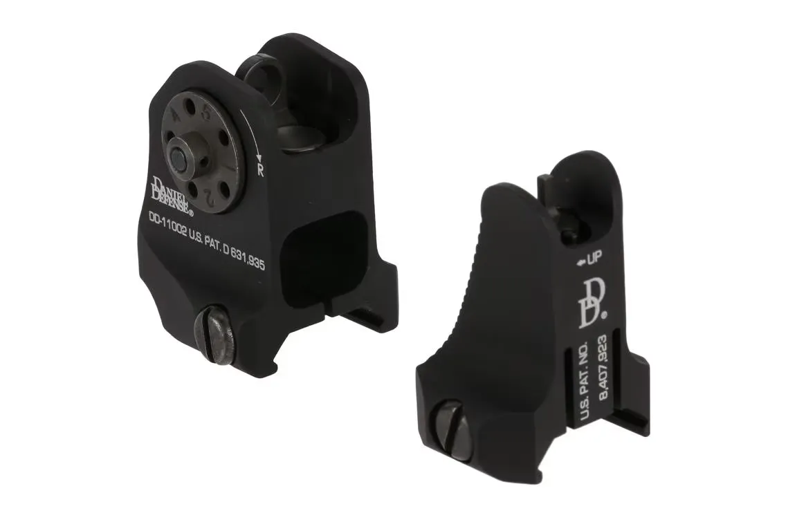 Daniel Defense Ar-15 Fixed Lightweight Sight Set Black - Iron Sights for AR-15 - view 1