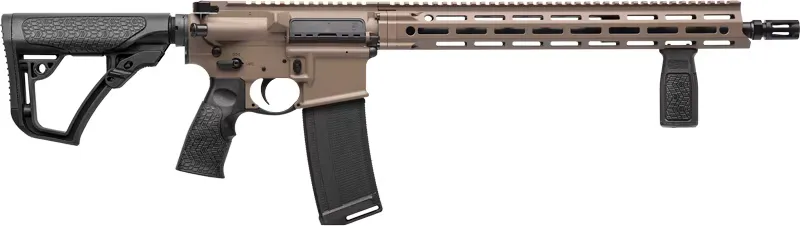 Daniel Defense 0212811090047 DDM4 V7 Pro 18" 30+1, FDE Rec, Black OEM Overmolded Stock & Grip, Geissele Trigger - Complete Rifle, vista 1