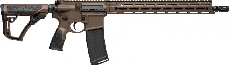 Daniel Defense 02338047 DDM4 V7 Semi-Auto 223 Rem/5.56 NATO 16" 30+1 6-Position Brown Stock Brown Cerakote - Complete Rifle, vista 1