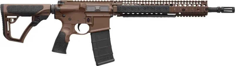 Daniel Defense 15126011 DDM4 M4A1 Semi-Auto .223/5.56 NATO 14.5" 30+1 6-Position Brown Stock Brown Cerakote/Black Phosphate - Complete Rifle - view 1