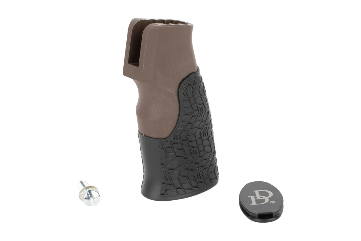 Daniel Defense Overmolded Pistol Grip Mil-Spec+ (No Trigger Guard) - Mil-Spec+ Brown - Pistol Grip for AR-15 - view 2