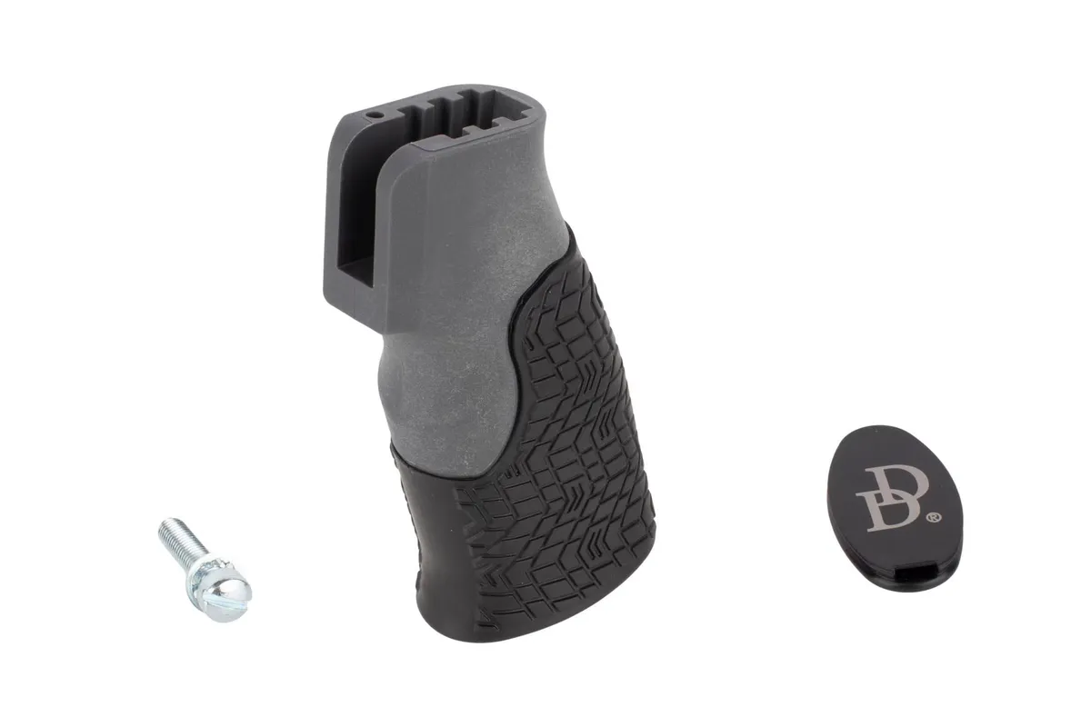 Daniel Defense Overmolded Pistol Grip (No Trigger Guard) - Tornado Grey - Pistol Grip for AR-15 - view 1