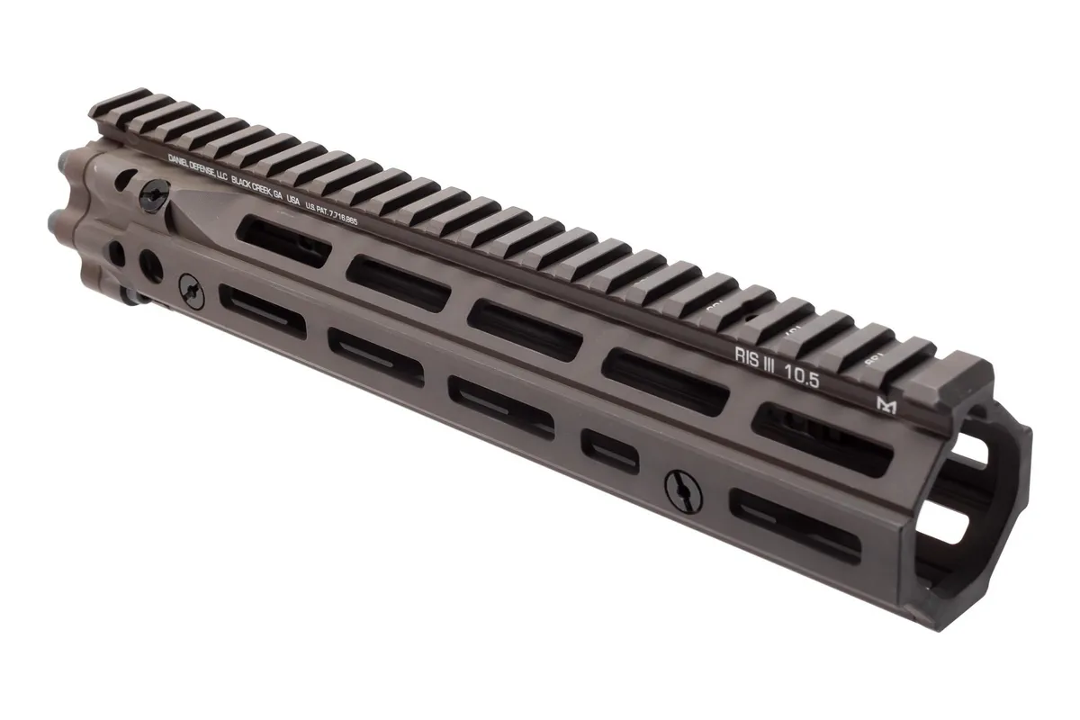 Daniel Defense RIS III AR-15 Handguard - FDE - 10.5" - Handguard for AR-15 - view 1