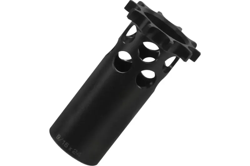 Dead Air Armament Ghost Piston, 9/16x24, Black - DA403 - Muzzle Device for AR-15 - view 2