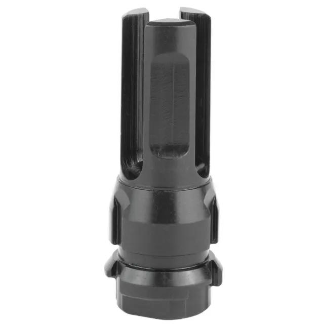Dead Air Armament Key Mount Flash Hider, M15x1, Black Finish - Muzzle Device for AR-15, vista 2