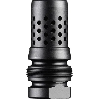 Dead Air Armament Key Mount Muzzle Brake w/ 1/2x28 Threads & .38 Bore, Black, - DA109 - Muzzle Device for AR-15 - view 1