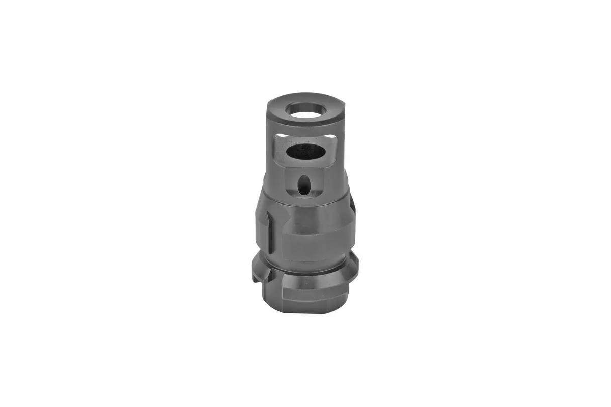 Dead Air Armament Key Mount Muzzle Brake w/ .38 Bore & 5/8x24 Threads, Black - DA111 - Muzzle Device for AR-15 - view 1
