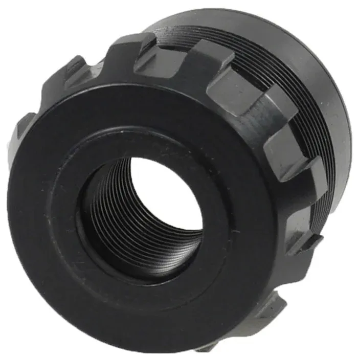 Dead Air Armament Dead Air Ghost Fixed Mount, 1/2"-28 tpi, Black Cerakote - DA410 - Muzzle Device for AR-15 - view 1