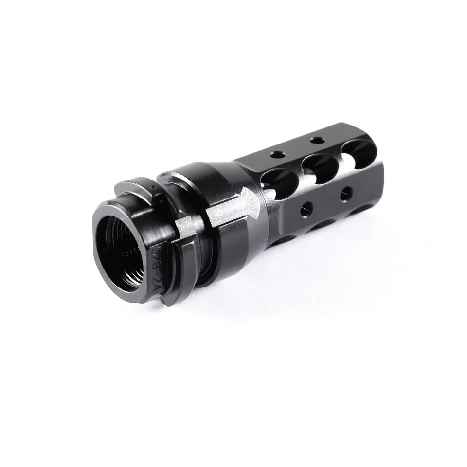 Dead Air Armament Dead Air KeyMo 46 Muzzle Brake 5/8-32, Black - Advanced Recoil Control - DA162 - Muzzle Device for AR-15 - view 1