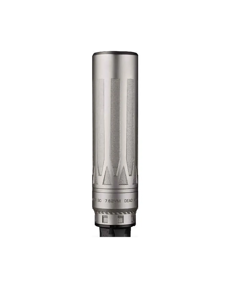 Dead Air Armament Dead Air Nomad Ti XC Xeno Rifle Suppressor - Silver - Suppressor, vista 1