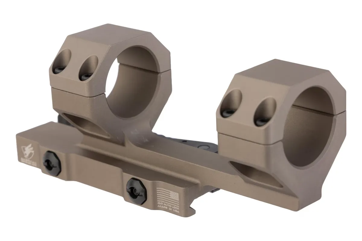 American Defense Delta Cantilever Scope Mount - 30mm 0 Moa 2 Cantilever Mount, Flat Dark Earth - Optic Mount, vista 1