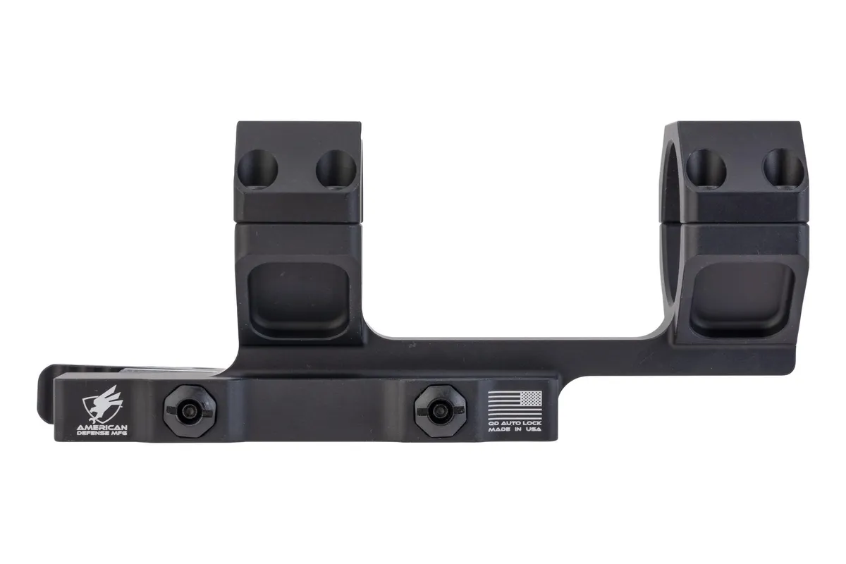 American Defense Delta Cantilever Scope Mount - 34mm 0 Moa 2   Cantilever Mount, Black - Optic Mount, vista 2