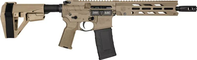 Diamondback DB15 Obsidian Pistol DB1984B061 300 Blackout 10" 30+1 Semi-Auto FDE M-LOK SBA5 Threaded Barrel - Barrel for AR-15 - view 1