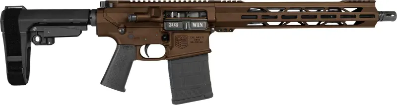 Diamondback DB10 Carbon Pistol .308 Win 13.5" Barrel 20Rd SBA3 Midnight Bronze - Complete Rifle, vista 1