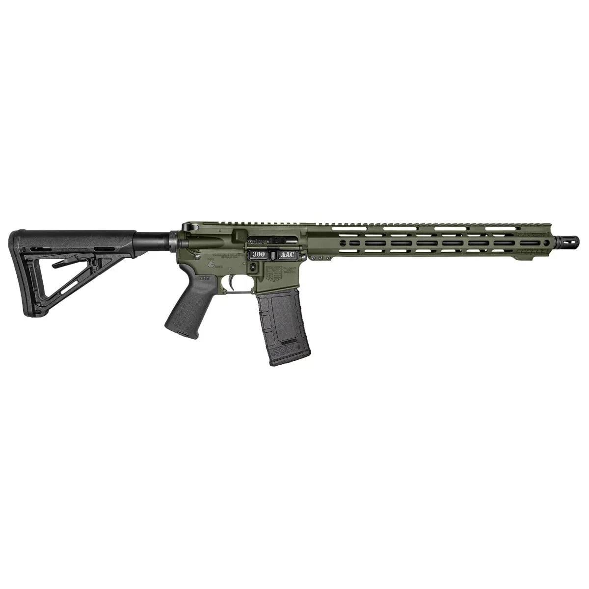 Diamondback DB15 16" .300 AAC Blackout MLOK 30rd Rifle, ODG - Complete Rifle - view 1