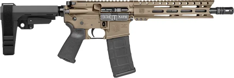 Diamondback DB15 Carbon DB1916K061 Pistol 5.56 NATO 10" 30+1 Semi-Auto FDE Cerakote 9" M-LOK Rail, Threaded Barrel. - Complete Rifle, vista 1