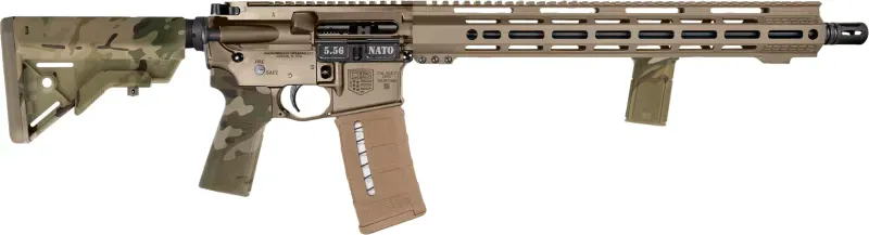 Diamondback DB15 DB175AK063 Rifle 5.56 NATO 16" 30+1 Semi-Auto Multicam Receiver B5 Bravo Stock - Complete Rifle - view 1