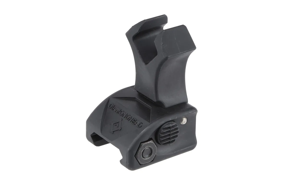 Diamondhead USA Polymer Diamond Integrated Sighting System - Black - NiteBrite - Iron Sights for AR-15, vista 1