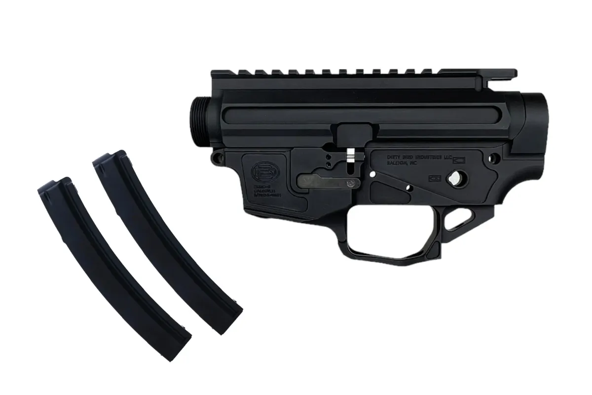 Dirty Bird DB9 9mm MP5-Style Billet Receiver Set + 2 Mags - Lower Receiver for AR-15 - view 1