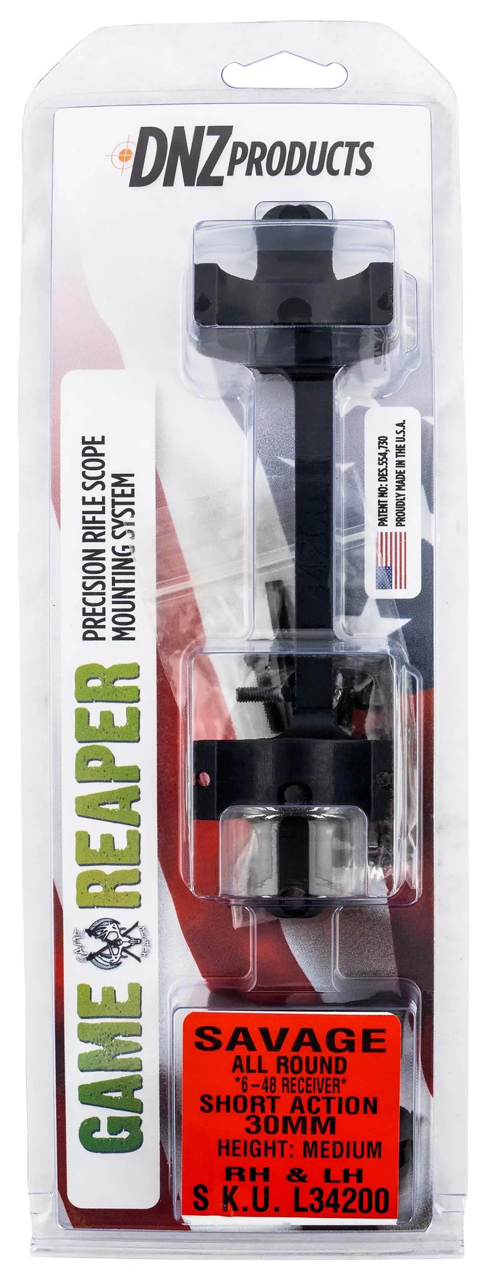 DNZ Game Reaper Scope Mount/Ring Combo Matte Black... - Optic Mount, vista 1