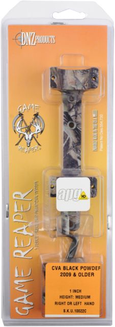 DNZ Products Game Reaper Scope Mount - CVA Black Powder Rifles Medium Ring 1 in Tube REALTREE APG Camo - Optic Mount - view 1